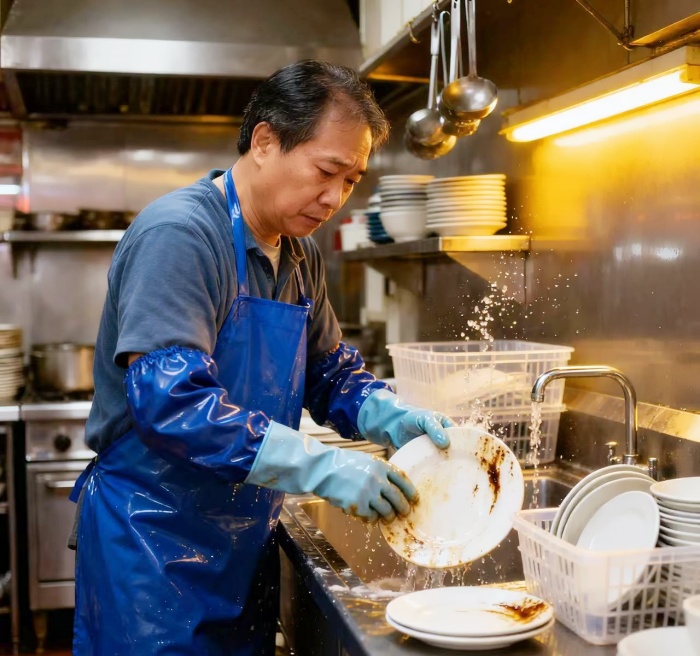 纽约法拉盛中餐馆招聘洗碗工，日薪180美元，有人欢喜有人忧！A Chinese restaurant in Flushing, New York is hiring dishwashers with